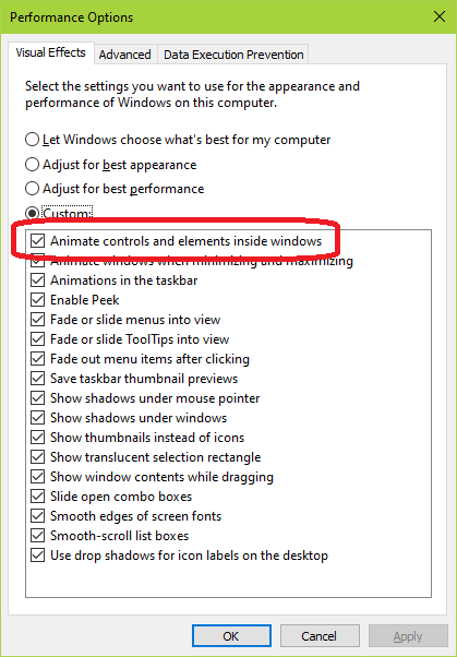 Performance Options