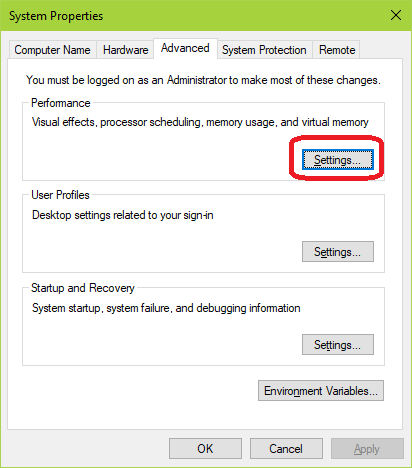 System Properties